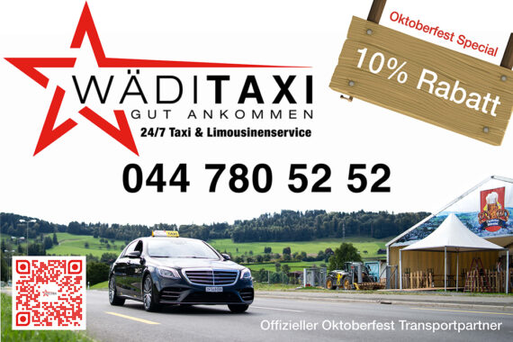 Oktoberfest Wädenswil 2023 - Offizieller Transportpartner Wädi Taxi GmbH